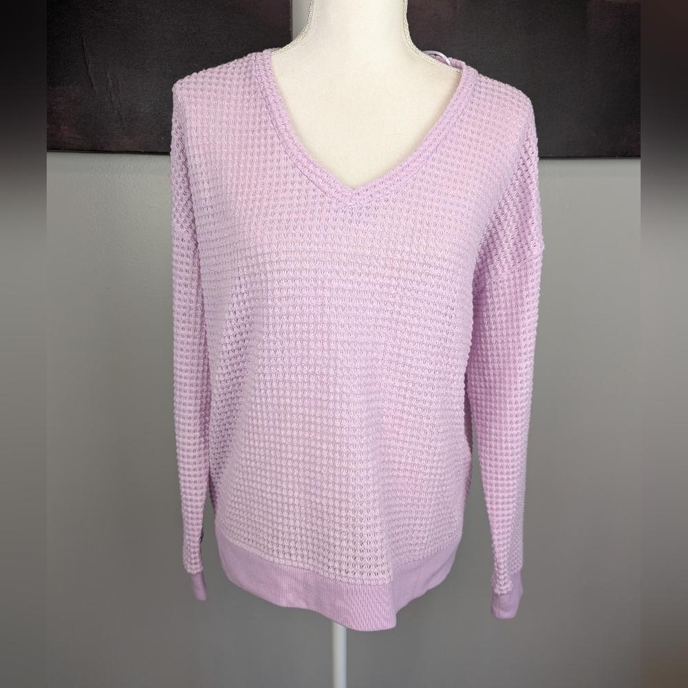Lilac purple long sleeve top